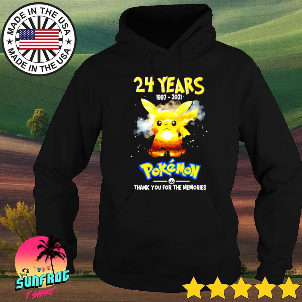 24 Years of Pokemon 1997-2021 signatures s Hoodie