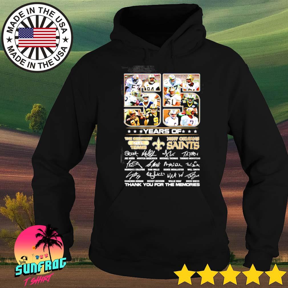 55 Years of New Orleans Saints the greatest NFL teams team players s Hoodie