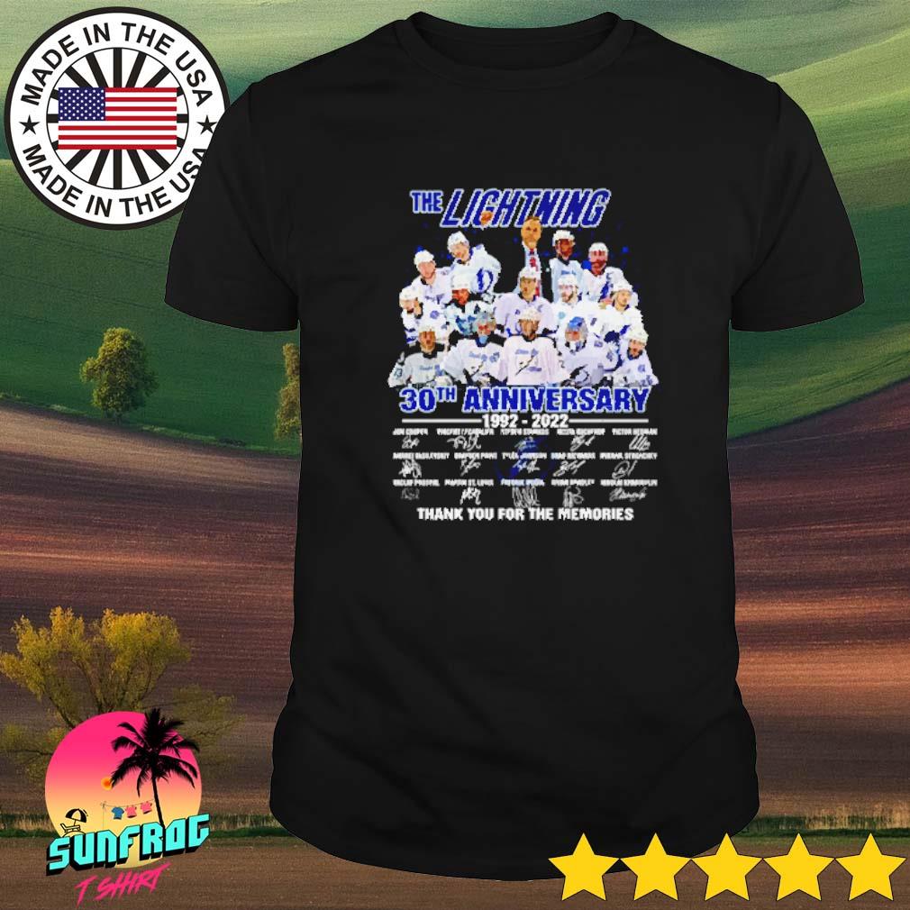 The Tampa Bay Lighting 30th Anniversary 1992-2022 t-shirt