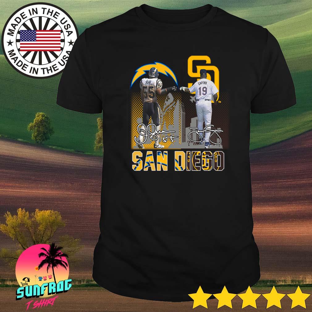 Junior Seau and Tony Gwynn San Diego signatures shirt, hoodie, sweater,  long sleeve and tank top