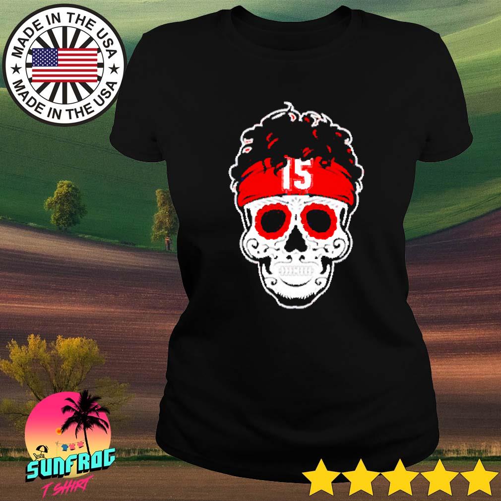 Patrick Mahomes Sugar Skull Kansas City Chiefs Football T Shirt