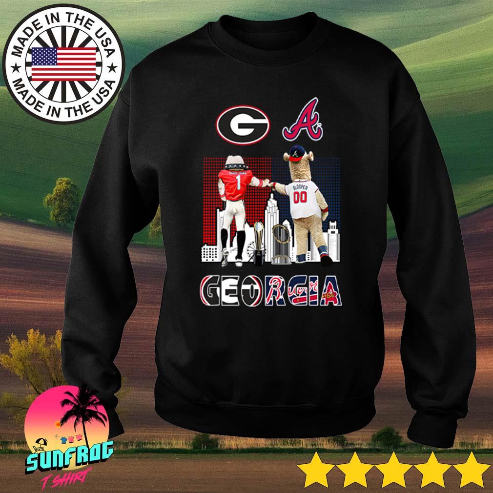 Hairy Dawg vs Blooper Georgia Bulldogs and Atlanta Braves Georgia shirt,  hoodie, sweater, long sleeve and tank top