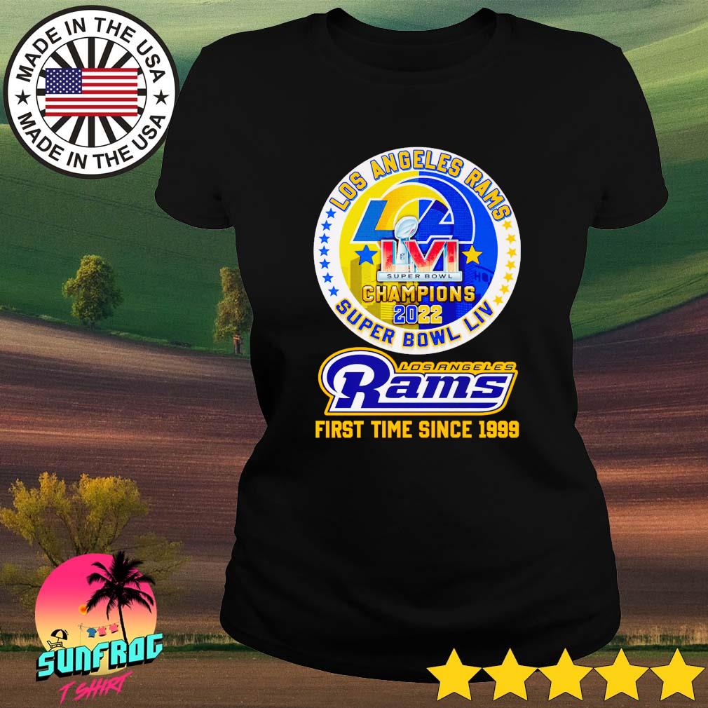 Los Angeles Rams super bowl champions 2022 first time since 1999 shirt,  hoodie, sweater and v-neck t-shirt