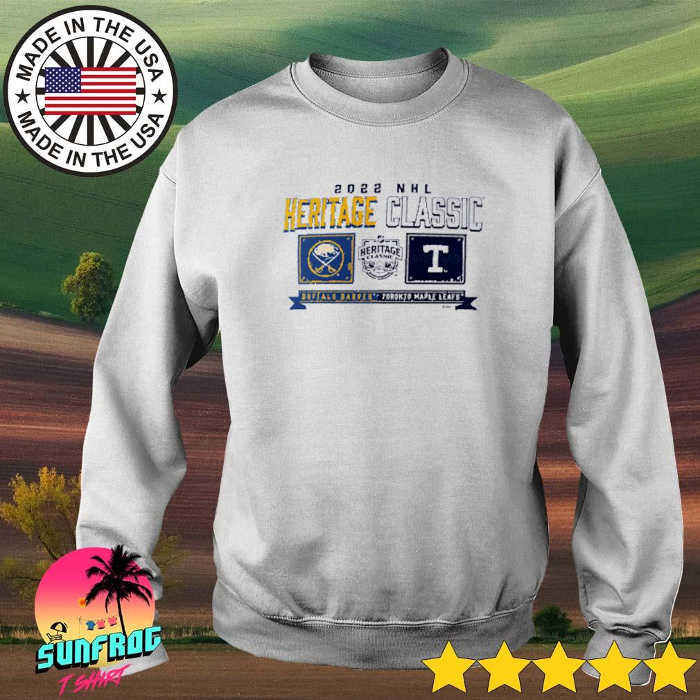 Buffalo Sabres vs. Toronto Maple Leafs 2022 NHL Heritage Classic Matchup T- Shirt, hoodie, sweater, long sleeve and tank top