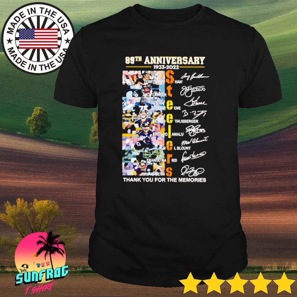 Pittsburgh Steelers 89th anniversary 1933-2022 t-shirt