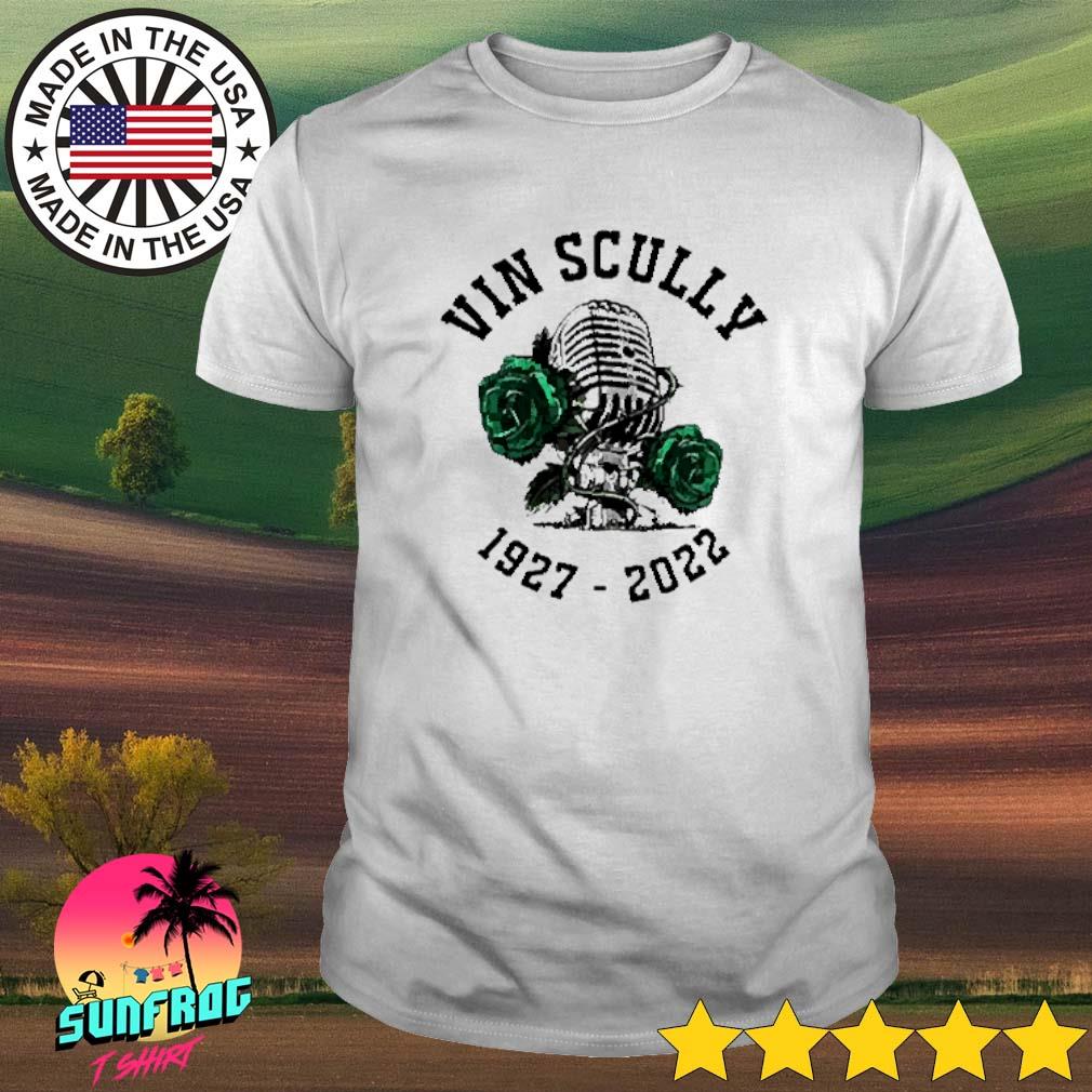 Vin Scully Microphone T-shirt Vin Scully Shirts Vin Scully 