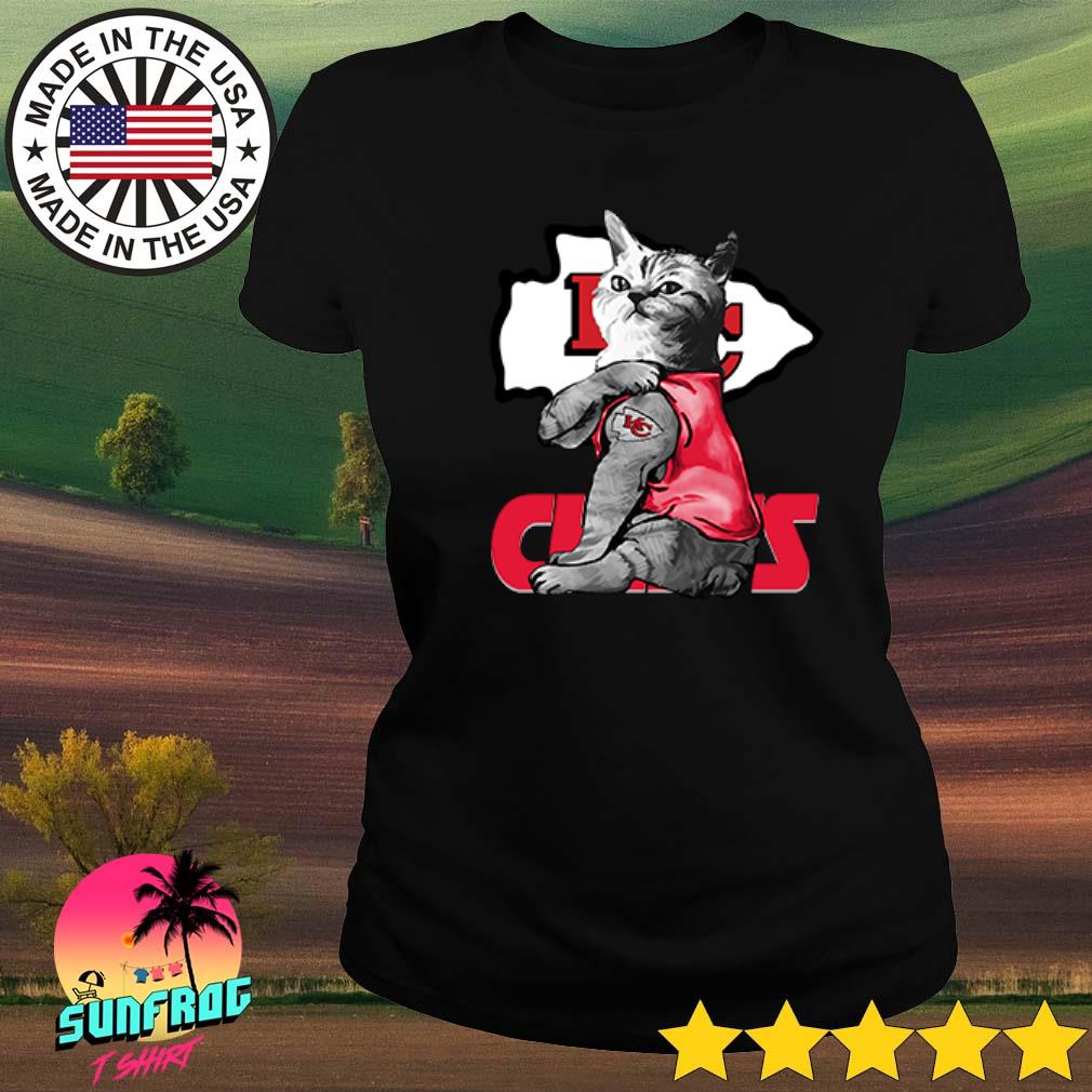 Buy Pitbull Tattoo love Kansas City Chiefs shirt For Free Shipping