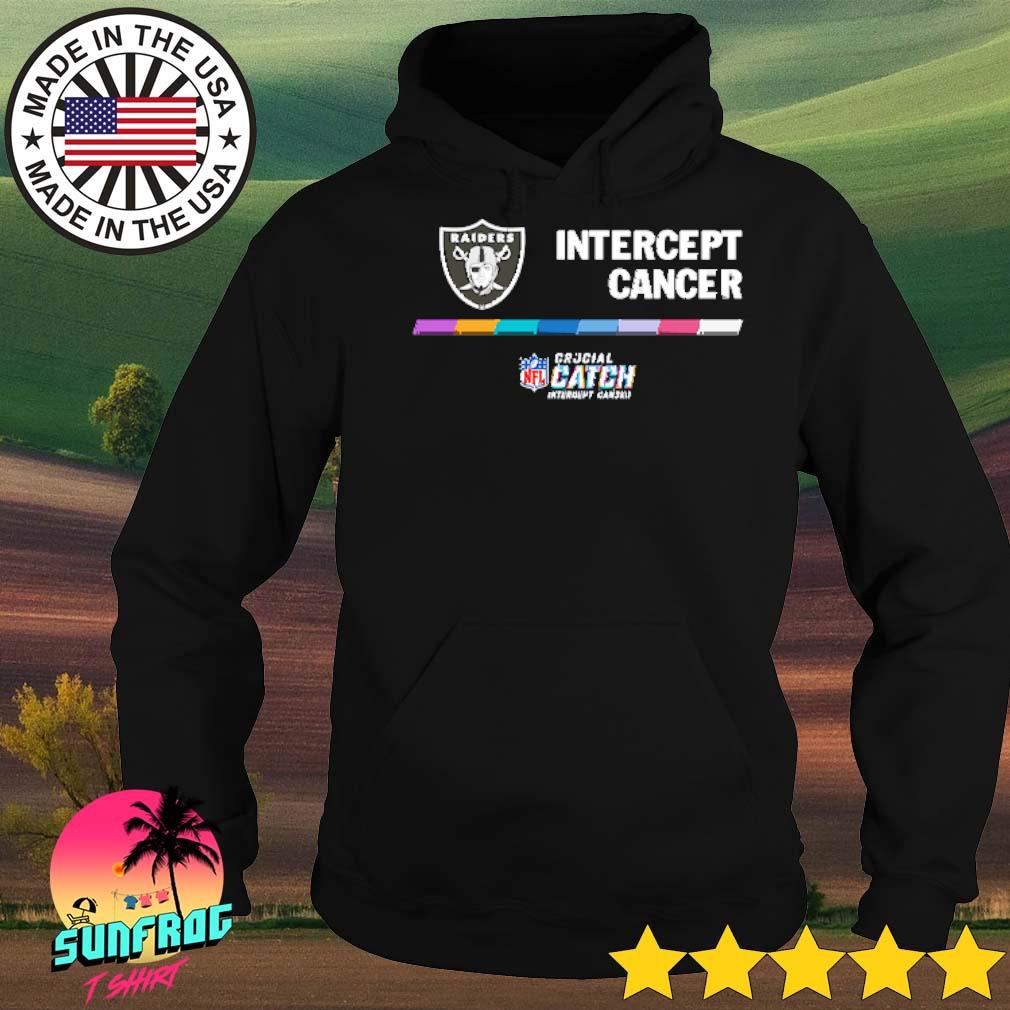 Las Vegas Raiders Intercept Cancer Crucial Catch shirt, hoodie, sweater,  long sleeve and tank top