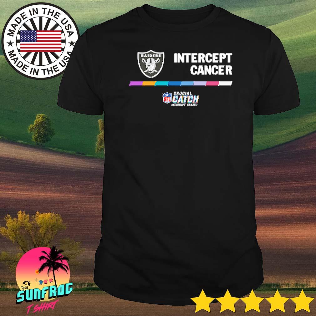 Las Vegas Raiders Intercept Cancer Crucial Catch shirt, hoodie, sweater,  long sleeve and tank top