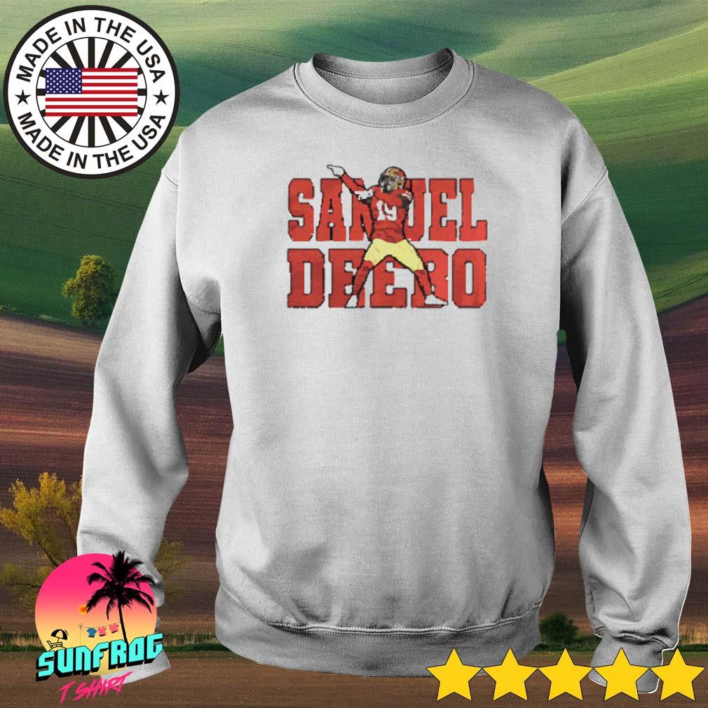 Official Deebo Samuel wide back shirt, hoodie, sweater, long