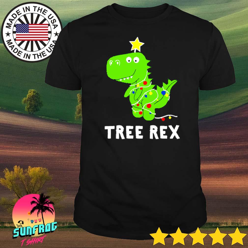 Dinosaur tree rex Christmas shirt