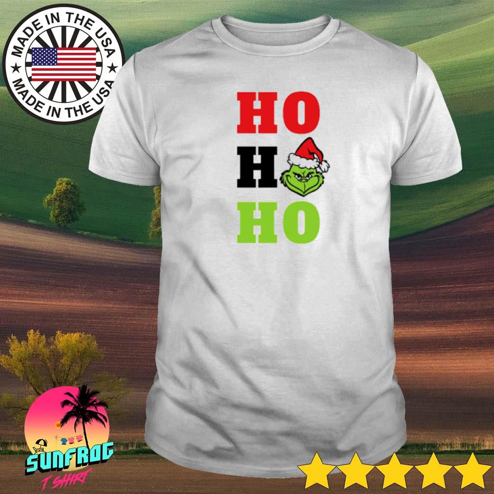 Grinch Santa ho ho ho Christmas shirt