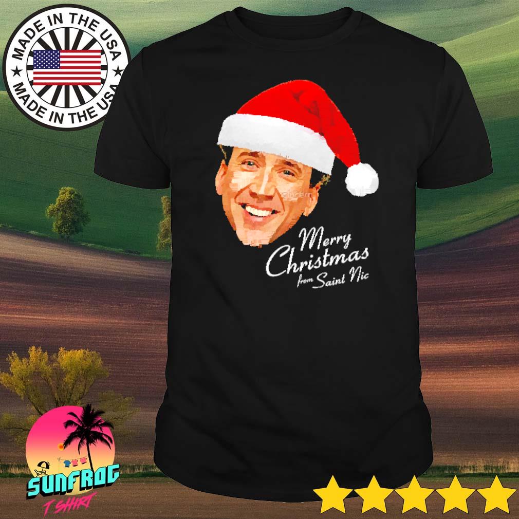 Nicolas Cage merry Christmas from Saint Nic shirt