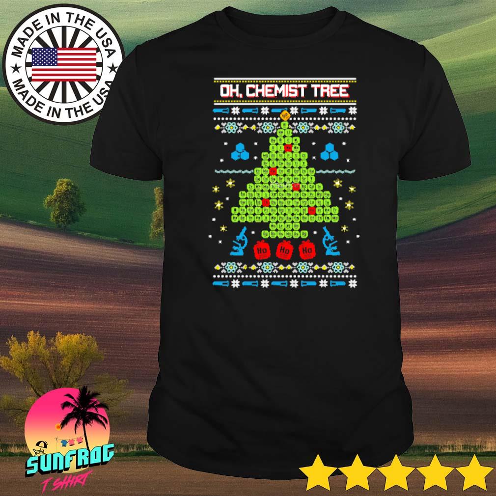 Oh chemist tree ugly Christmas shirt
