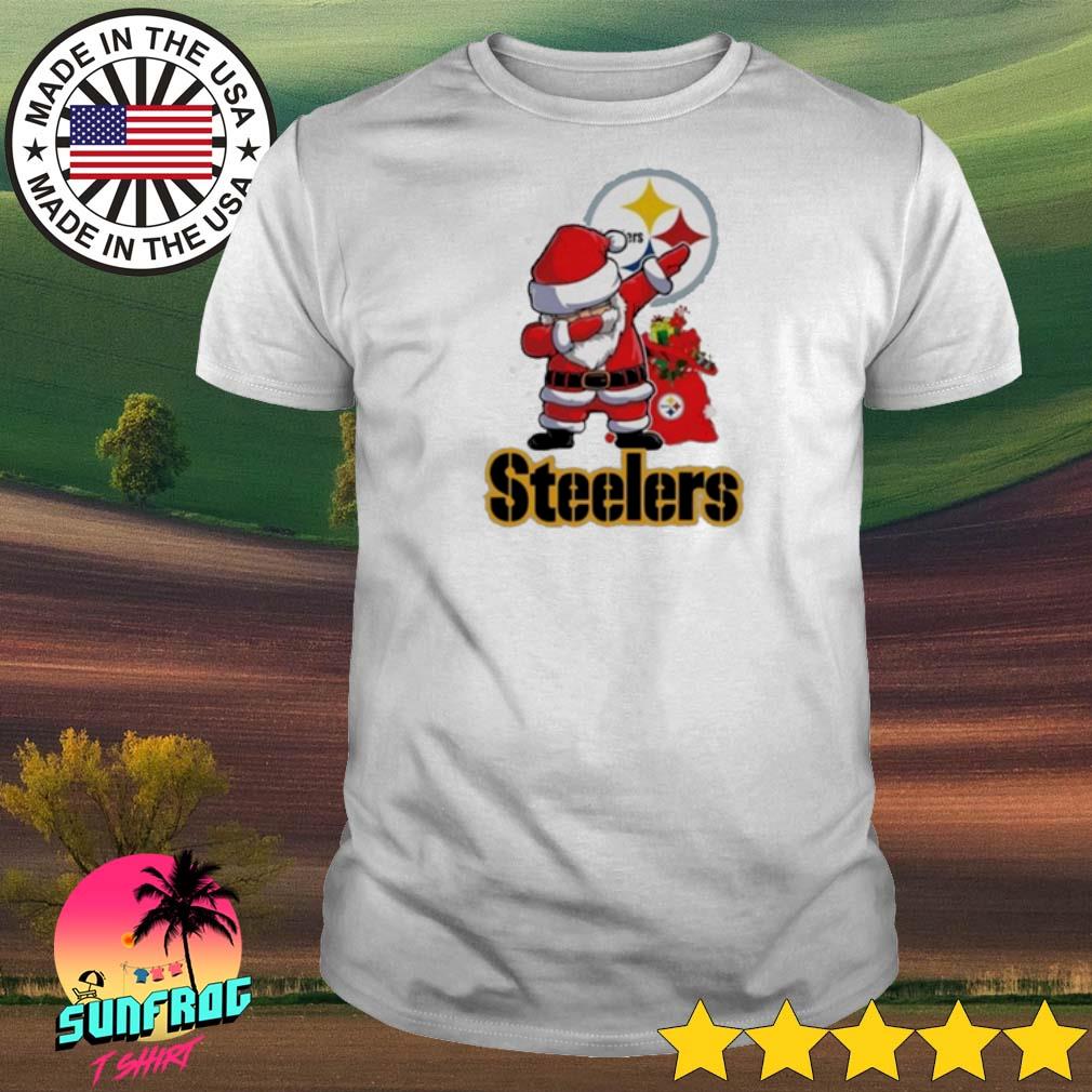 Pittsburgh Steelers NFL Santa dabbing football Christmas shirt