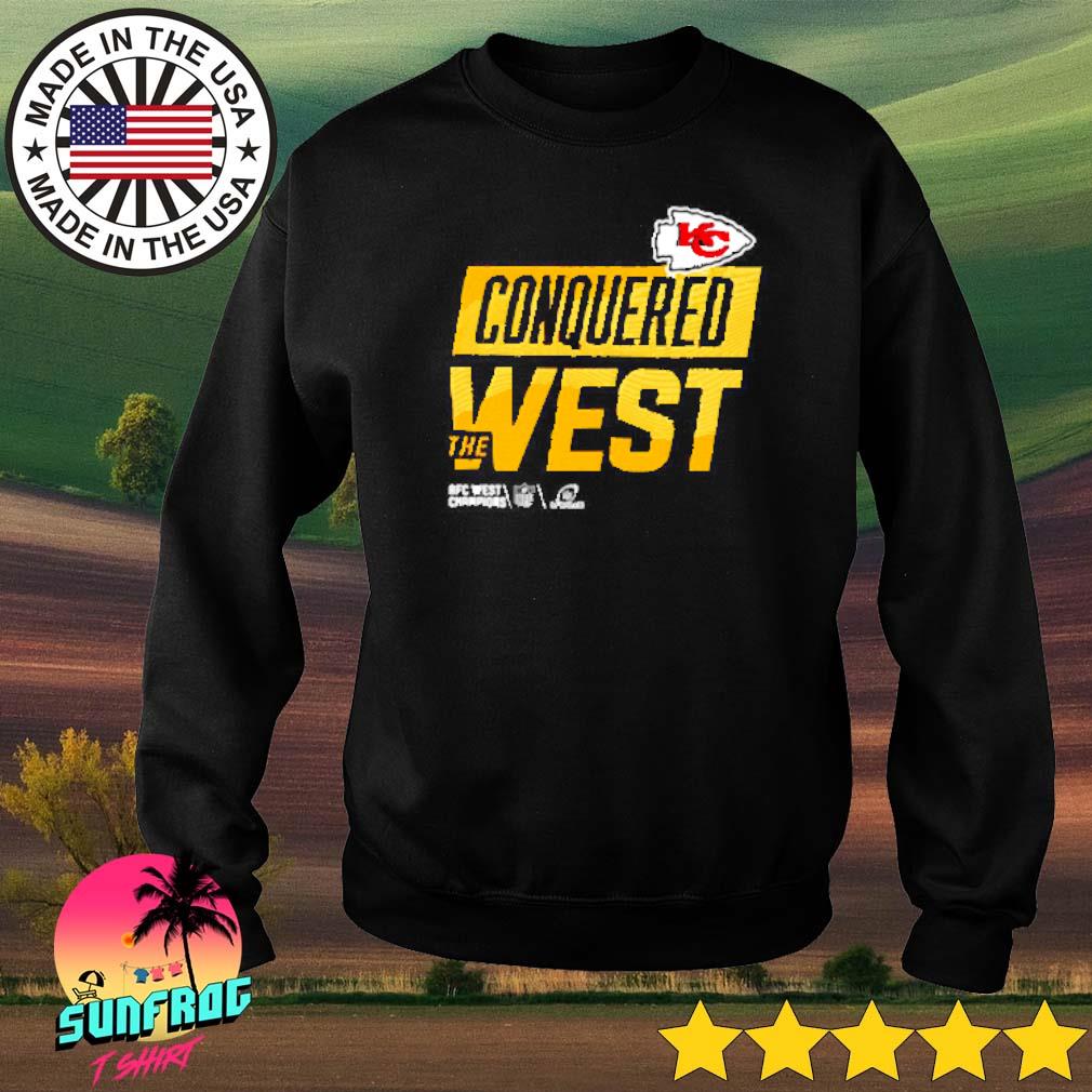 Kansas City Chiefs Conquered The West 2022 AFC West Division Champions shirt,  hoodie, sweater, long sleeve and tank top