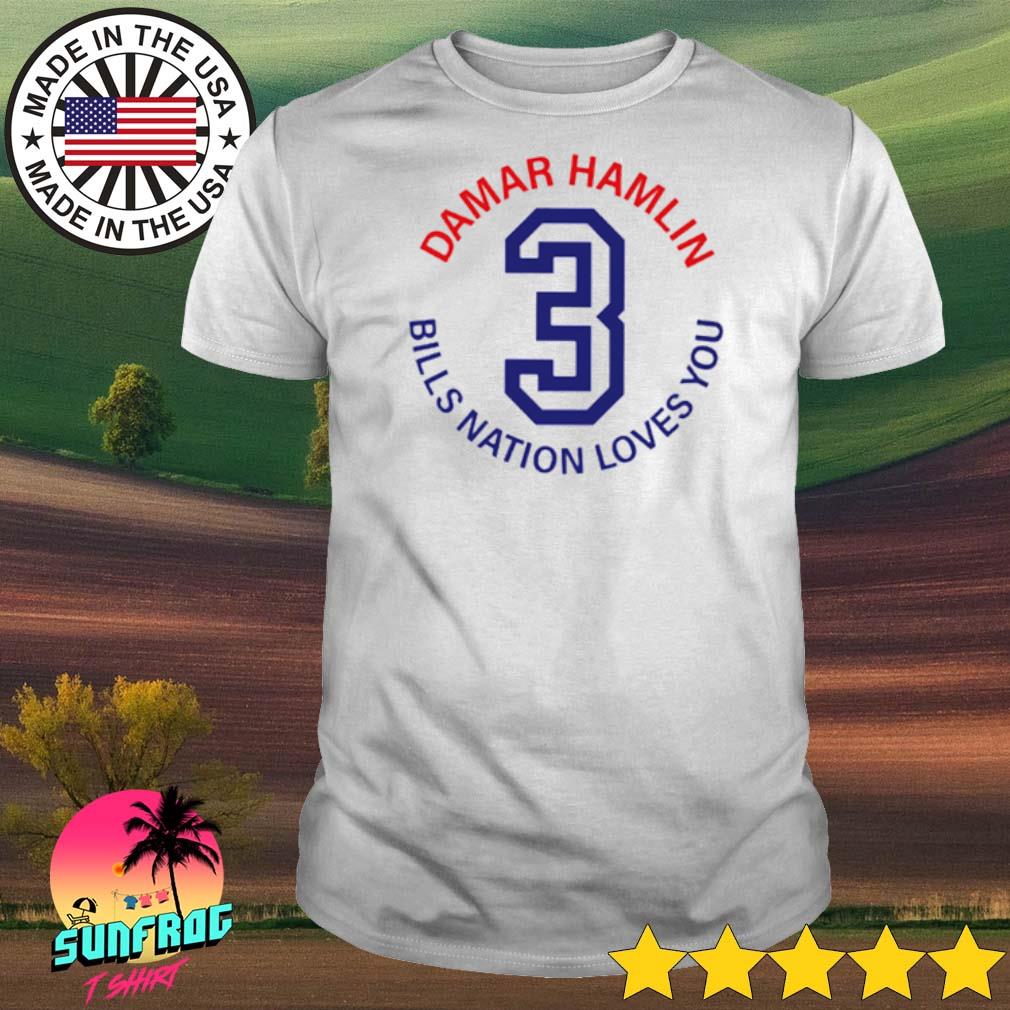 Love for 3 Damar Hamlin shirt, hoodie, sweater, long sleeve and