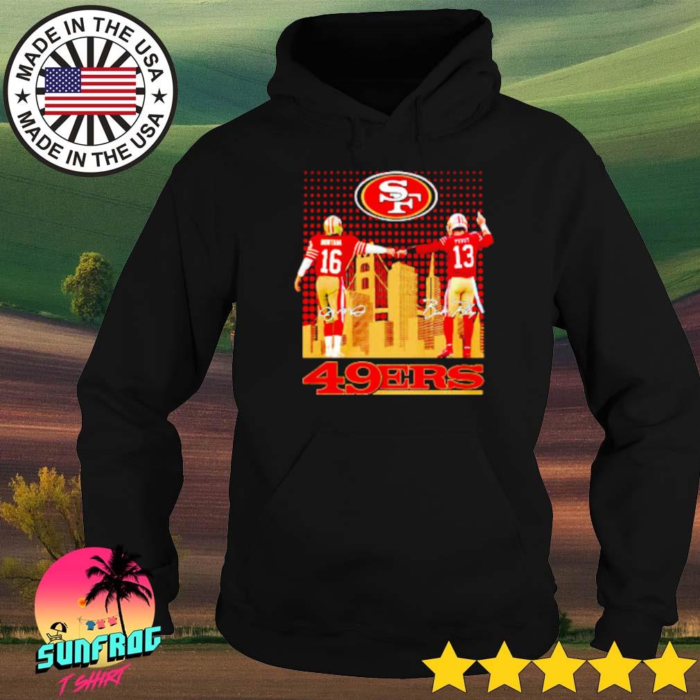 Joe Montana San Francisco 49ers 1979-1992 thank for the memories signatures  shirt, hoodie, sweater, long sleeve and tank top