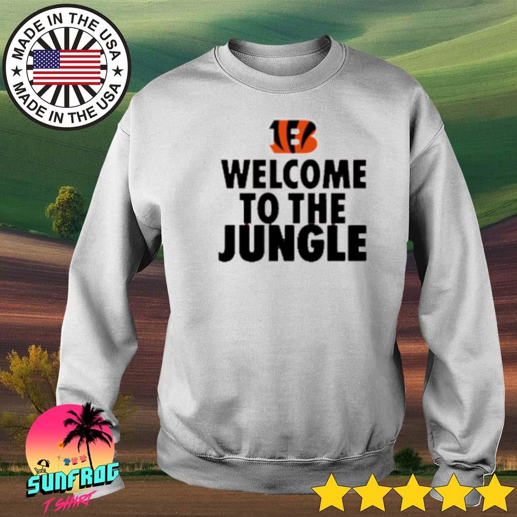 Cincinnati bengals nike women's welcome to the jungle shirt, hoodie,  sweater, long sleeve and tank top