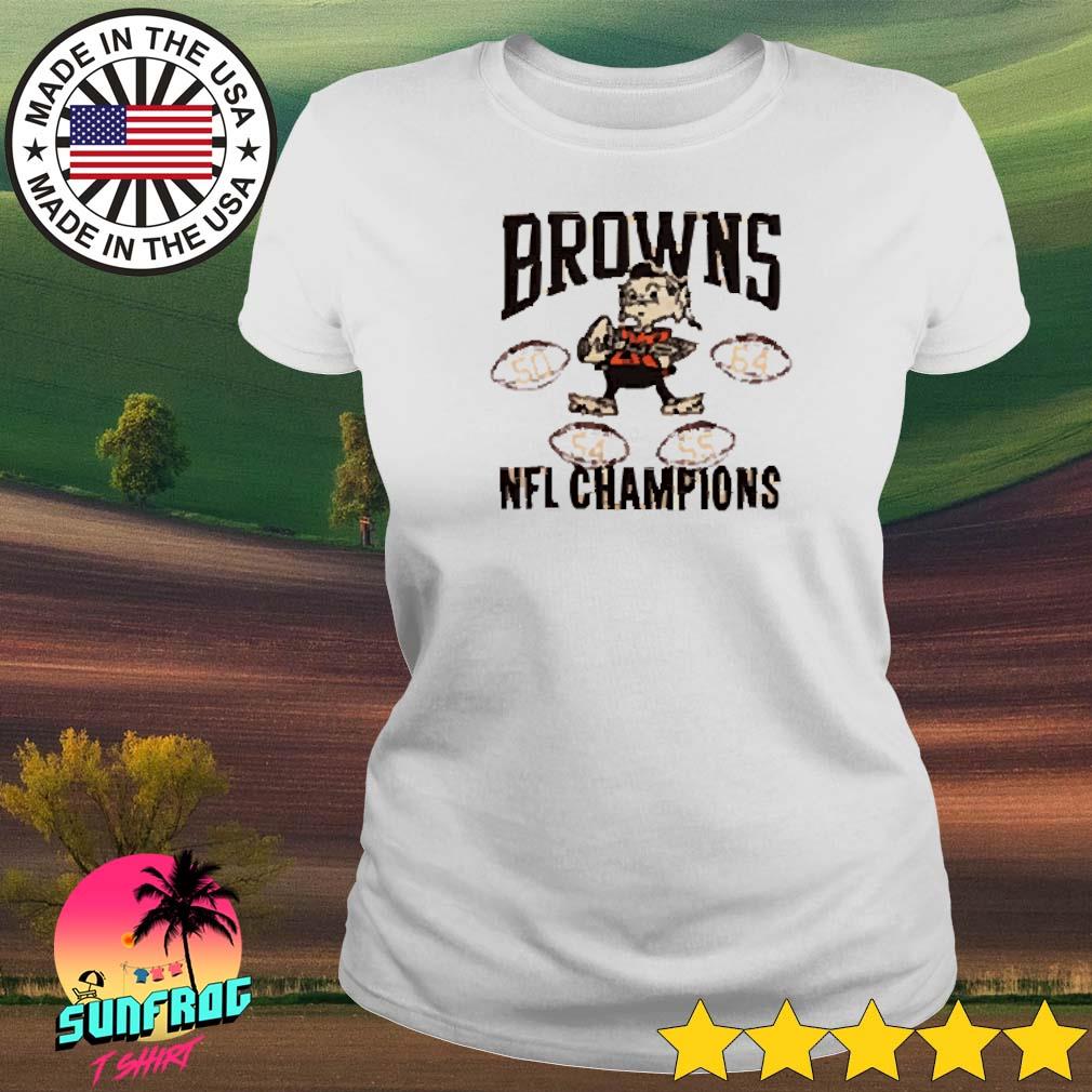 Funny cleveland Browns 4 Time NFL Champions shirt, hoodie, sweater