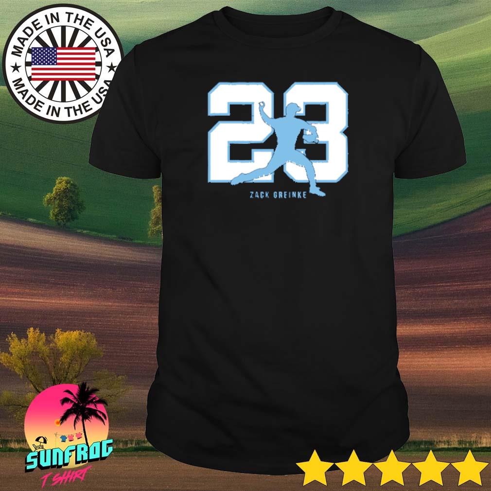 Zack Greinke T-Shirt Kansas City Royals KC Soft Jersey #23 (S-2XL
