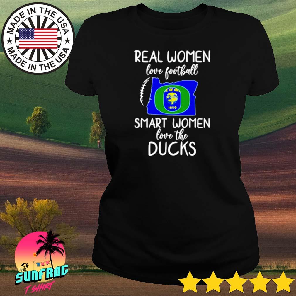 Real women love football smart women love the Oregon Ducks players shirt,  hoodie, sweater, long sleeve and tank top