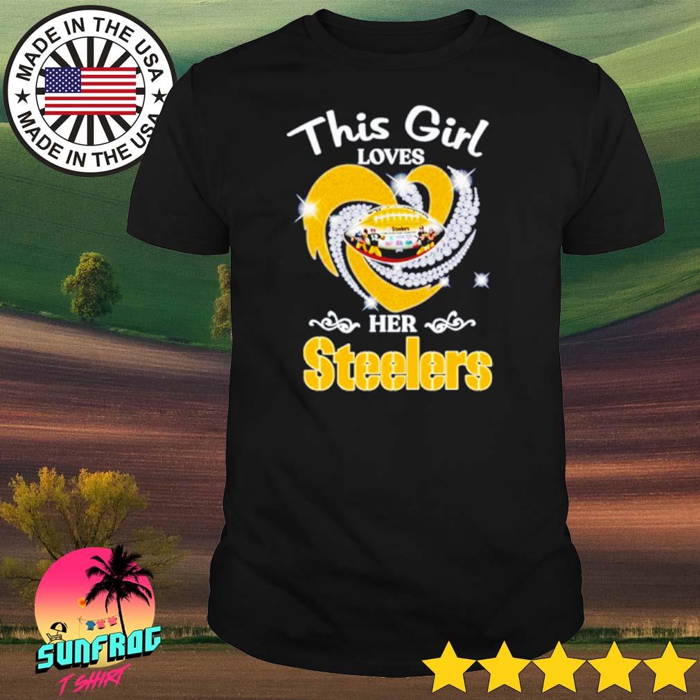 Heart Diamonds Real Women Love Football Smart Women Love The Steelers Shirt,  hoodie, sweater, long sleeve and tank top