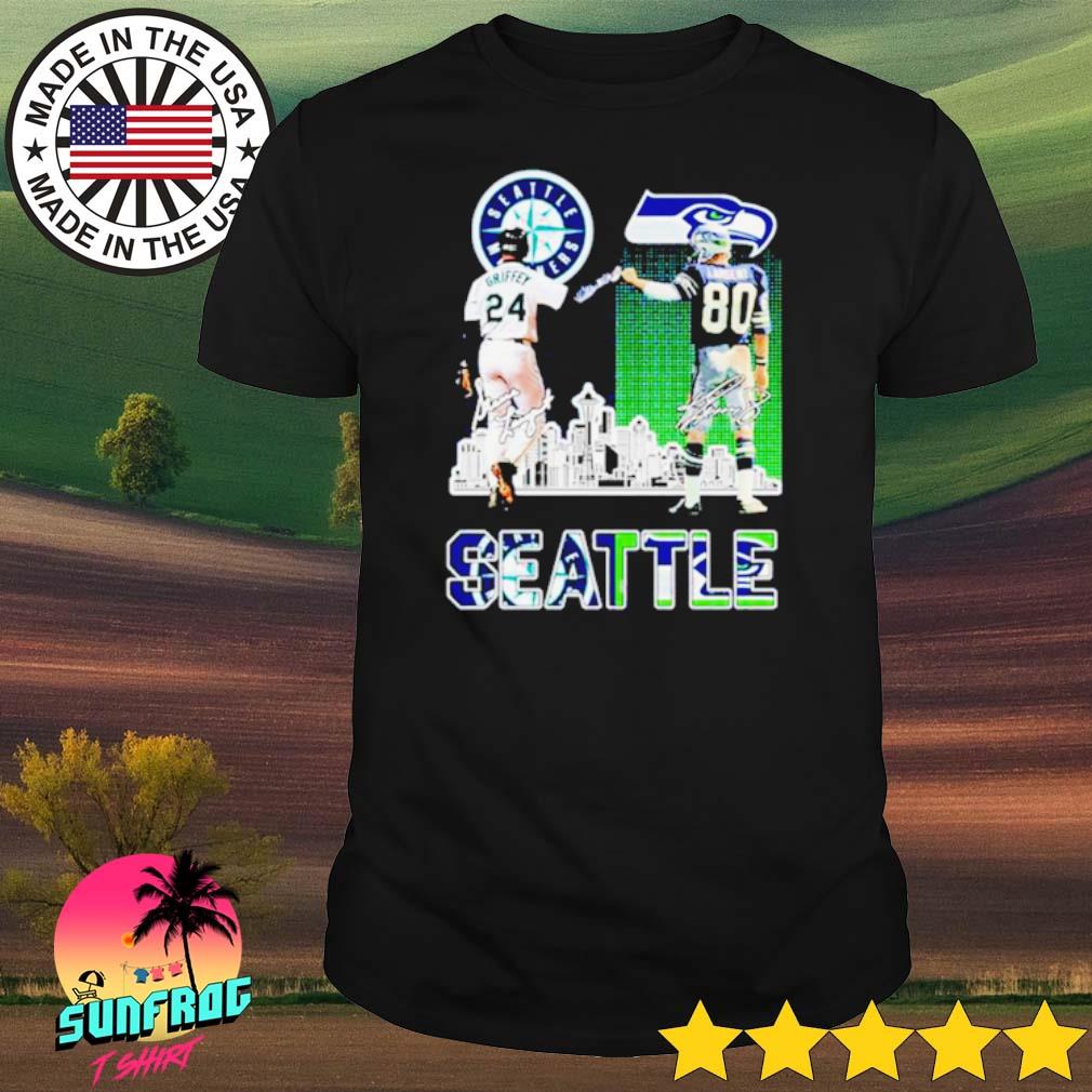 Seattle mariners roundel rug griffey Seattle Seahawks largent signatures  shirt, hoodie, sweater, long sleeve and tank top