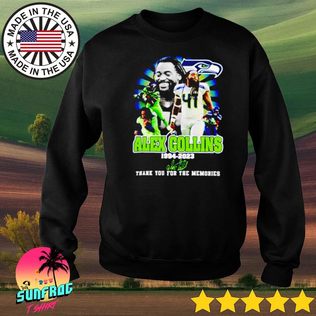 Alex Collins 1994 2023 Memories Seatle Seahawks NFL Shirt, hoodie, sweater,  long sleeve and tank top