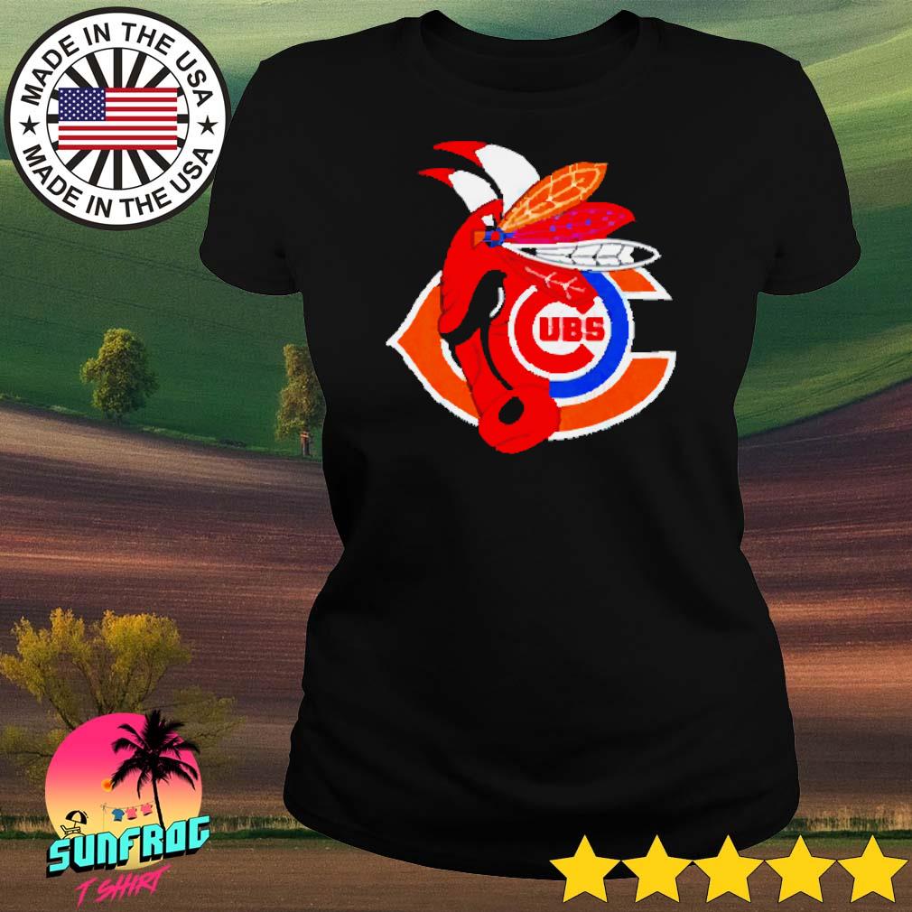 Official Chicago Cubs bulls bears blackhawks mash up logo 2023 T-shirt,  hoodie, tank top, sweater and long sleeve t-shirt