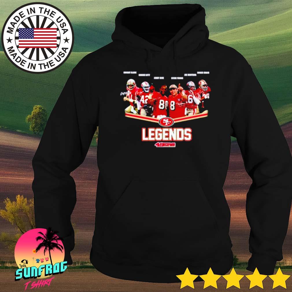 San francisco 49ers legend team shoutout performance shirt, hoodie,  sweater, long sleeve and tank top