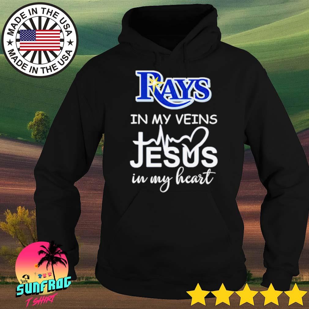 Tampa Bay Rays Logo 2023 In My Veins Jesus In My Hearshirt