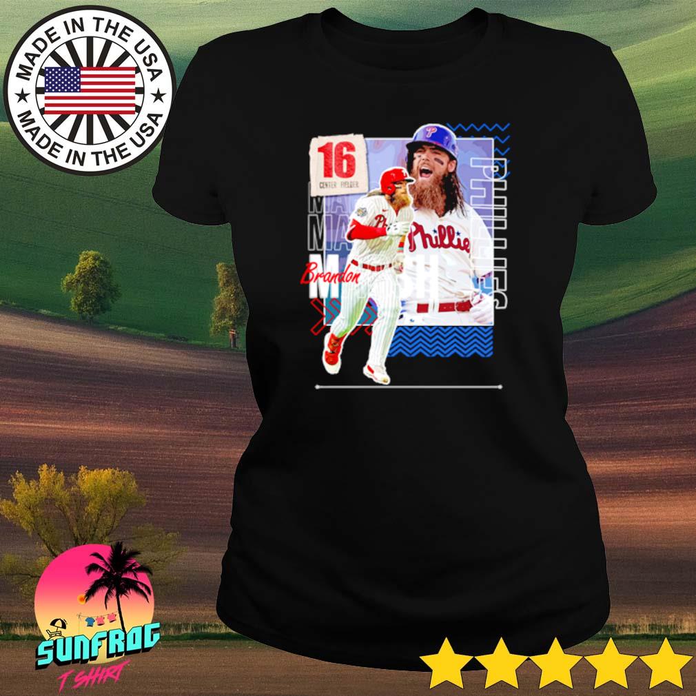 Brandon Marsh baseball Paper Phillies 16 Center Fielder T-shirt