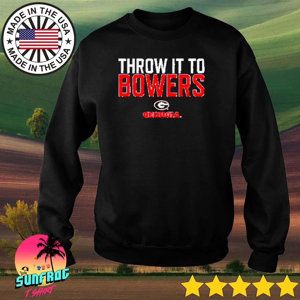 Georgia Bulldogs Throw It To Brock Bowers T-shirt,Sweater, Hoodie