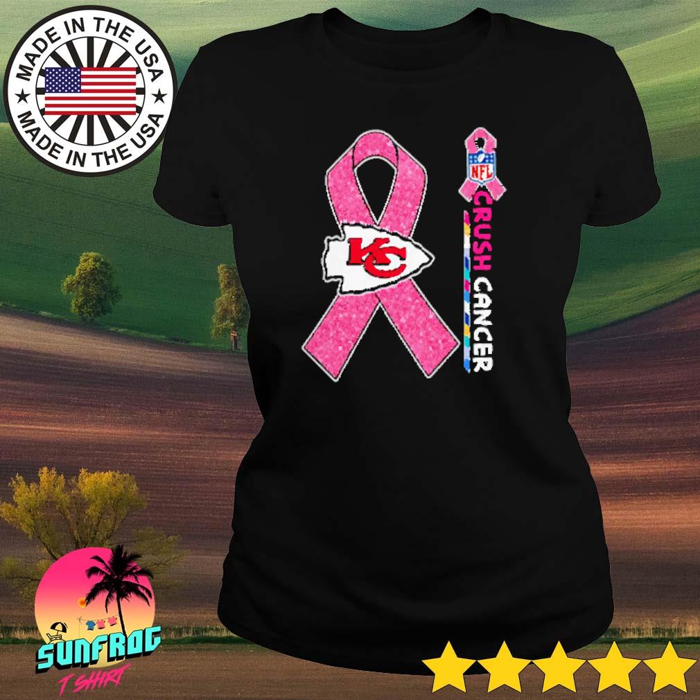 Crush Cancer Kansas City Chiefs NFL Shirt Cancer Support Women Men Shirt -  Best Seller Shirts Design In Usa