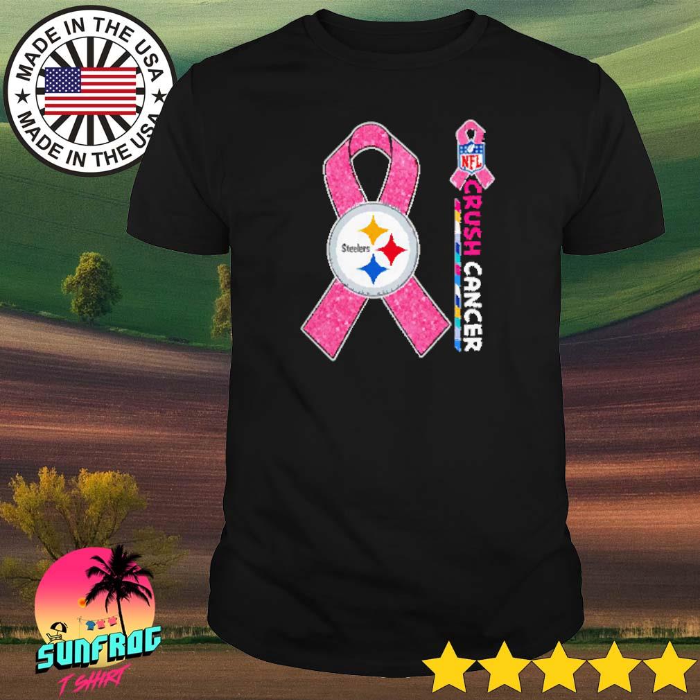 Product pittsburgh Steelers NFL crush cancer 2023 shirt, hoodie, sweater,  long sleeve and tank top