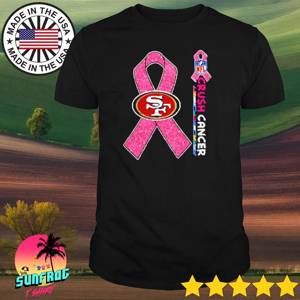 Product san francisco 49ers NFL crush cancer 2023 shirt, hoodie, sweater,  long sleeve and tank top