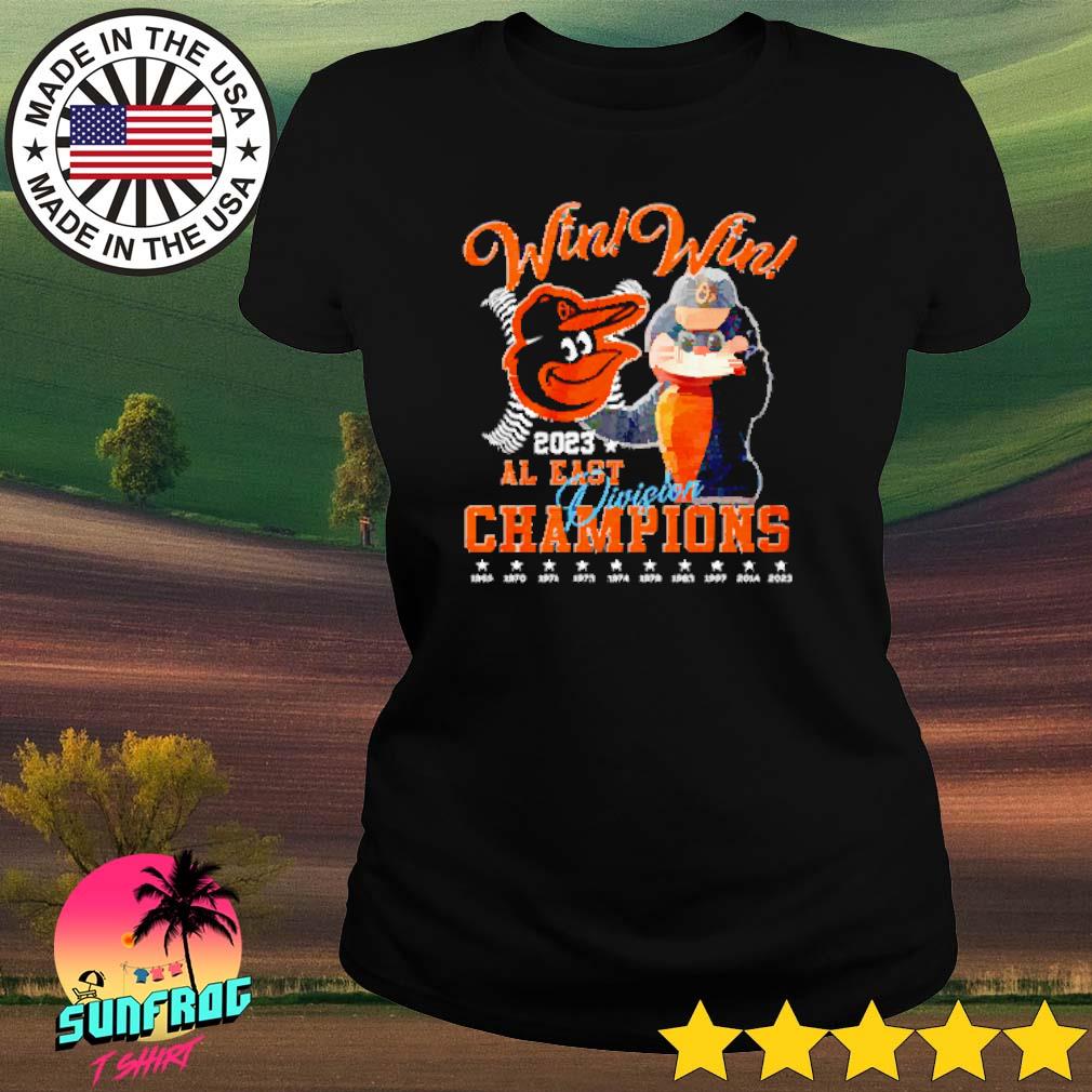 Baltimore Orioles 2023 AL EAST Champions T-shirt victory 