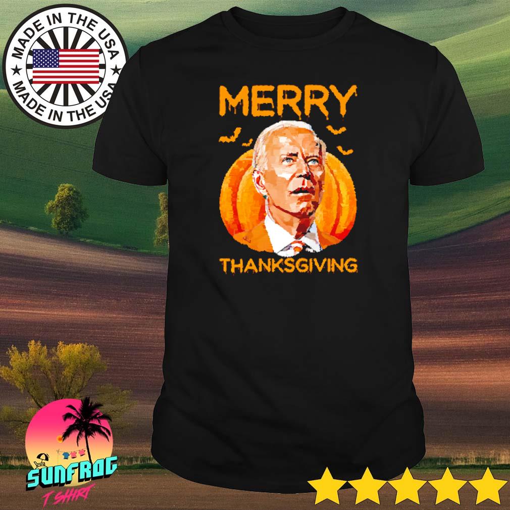 Biden pumpkin merry thanksgiving shirt