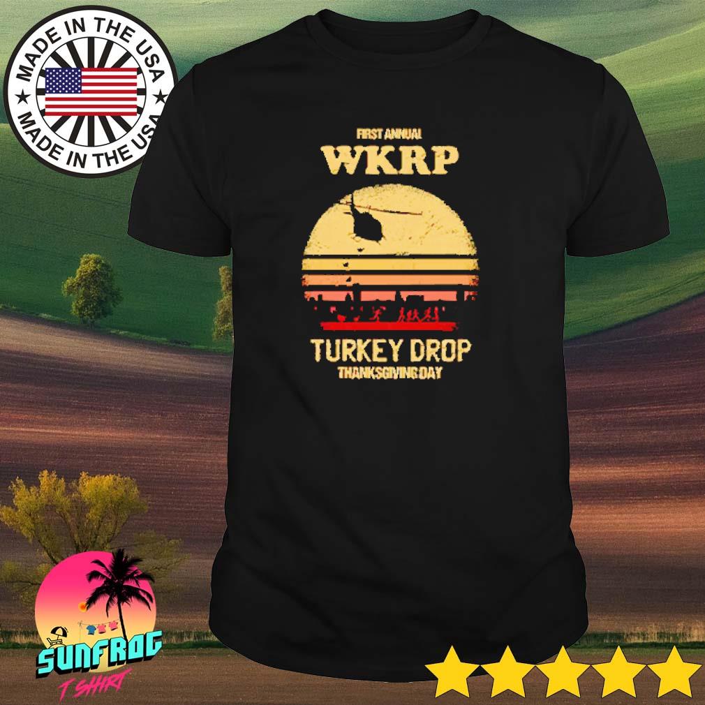 First annual wkrp turkey drop thanksgiving day shirt