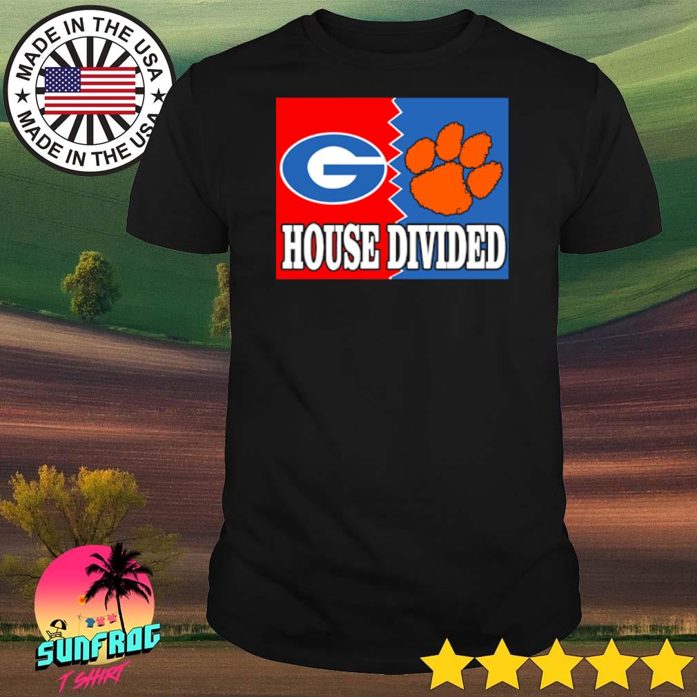 House divided Georgia Bulldogs Clemson Tigers shirt