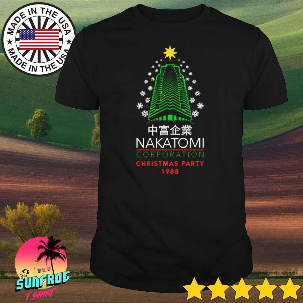 Nakatomi Corporation Christmas Party Snowflake Tower shirt