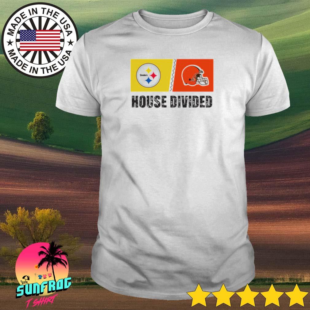 Pittsburgh Steelers vs Cleveland Browns house divided shirt
