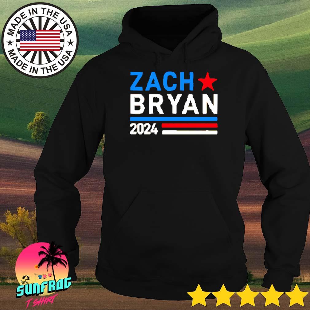 Zach Bryan 2024 for president shirt, hoodie, sweater, long sleeve and