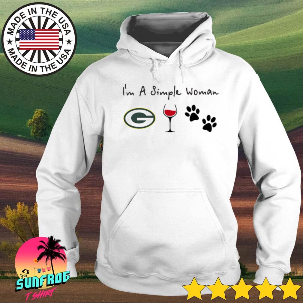 Green Bay Packers Hoodie Dog Tee Shirt Large