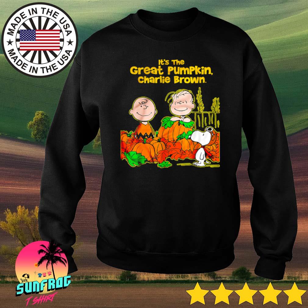 It's the great pumpkin fashion charlie brown sweatshirt