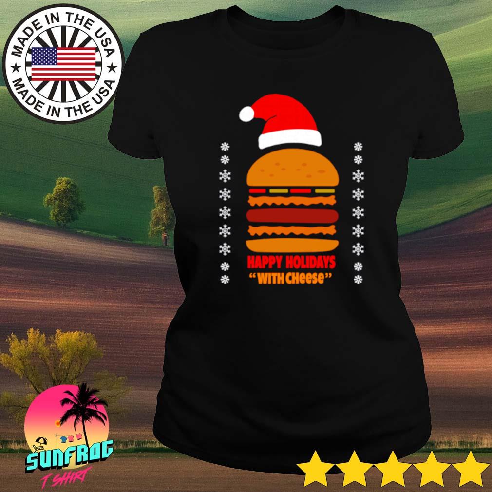 happy holidays with cheese t shirt samuel jackson