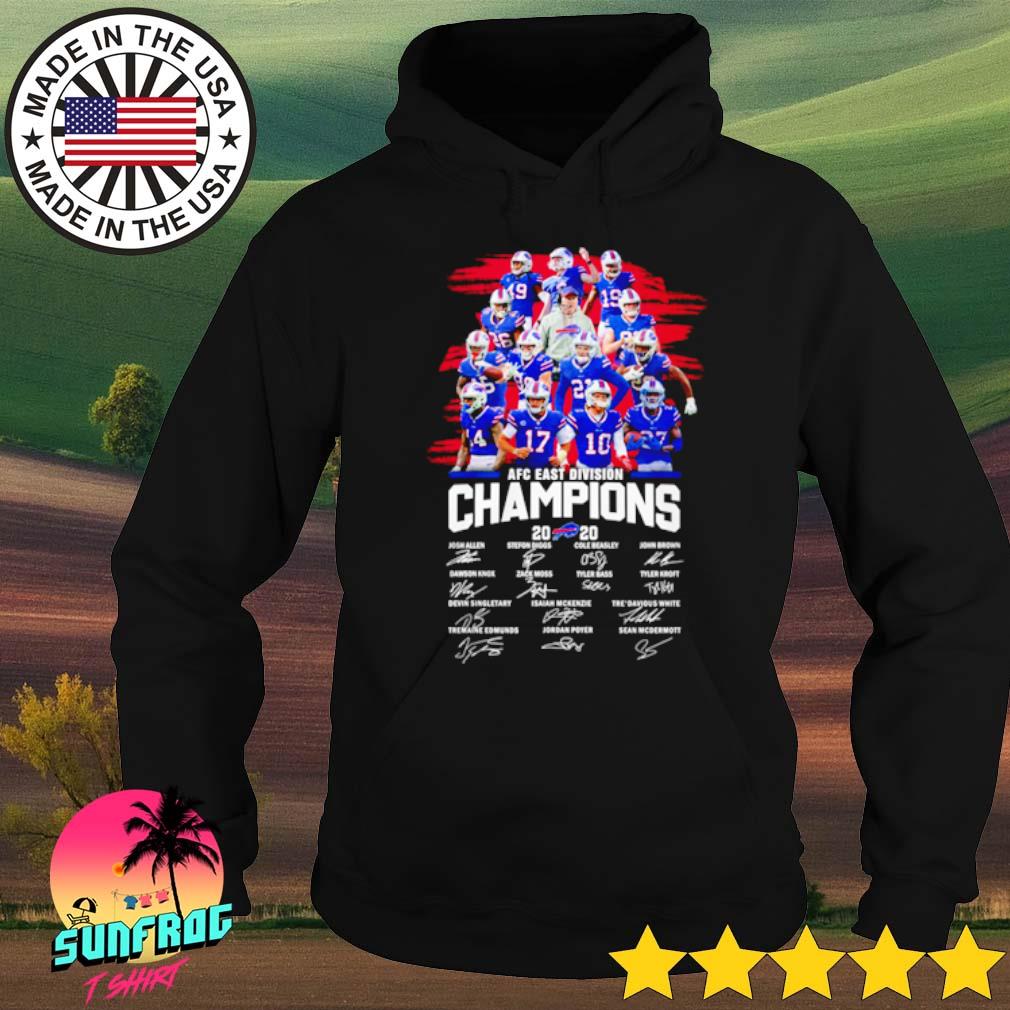 Official Buffalo Bills Afc East Division Champions 2020 signatures shirt,  hoodie, sweater, long sleeve and tank top