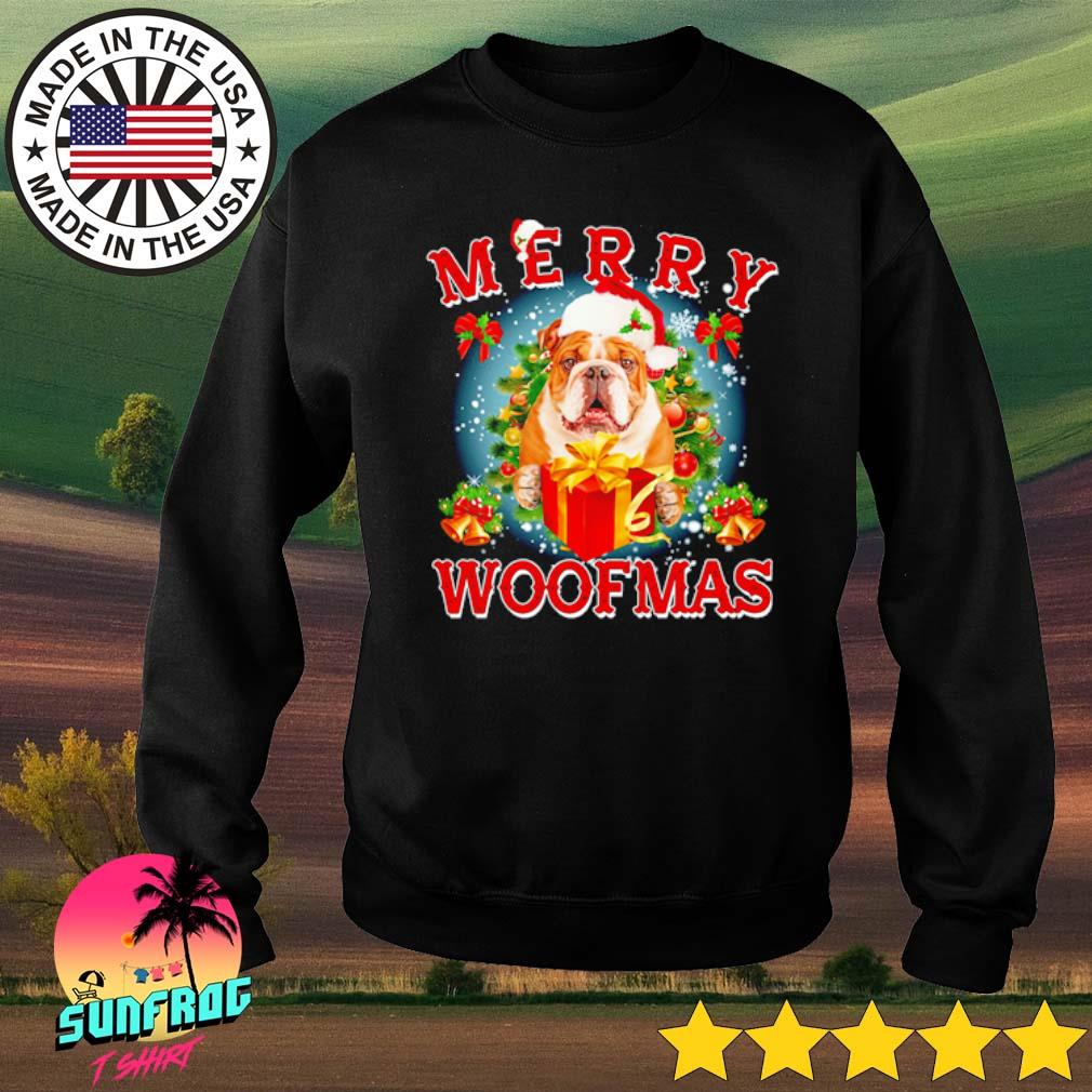 english bulldog christmas shirt