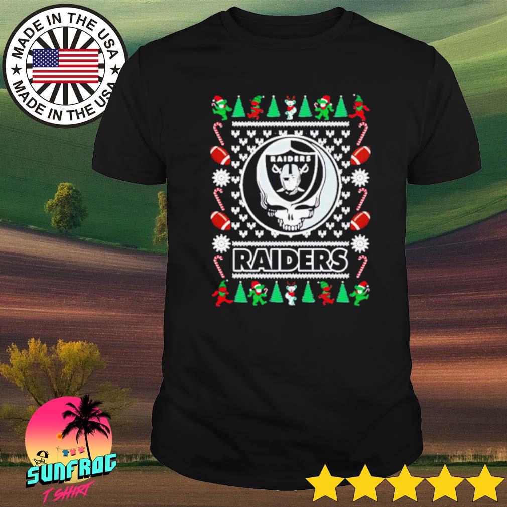 Las Vegas Raiders Grateful Dead Ugly Christmas Sweater Shirt, hoodie,  sweater, long sleeve and tank top